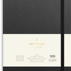 Anteckningsbok BURDE Deluxe A5 svart