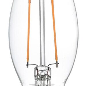 LED-lampa Kronljus E14 230V Klar 25W