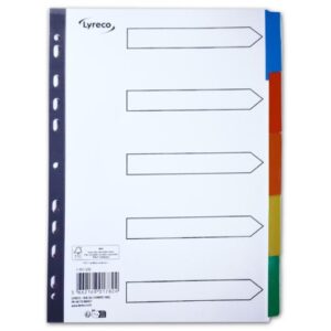 Kartongregister LYRECO A4 5-flik