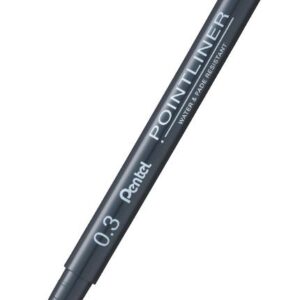 Fineliner PENTEL Pointliner 0,3mm svart