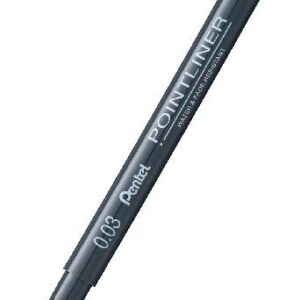 Fineliner PENTEL Pointliner 0,03mm svart