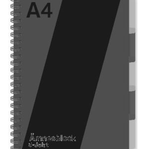 Ant.block A4 70g 120 blad med 5 avdelar