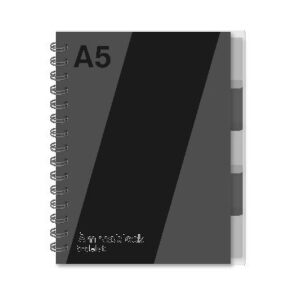 Ant.block A5 70g 120 blad med 5 avdelar