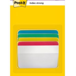 Index POST-IT stark 38x51v b/g/r/g 24/f