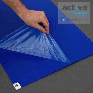 Klibbmatta ACTIVA115x45cm blå 30arkx8fp