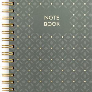 Anteckningsbok BURDE A5 grön mönster