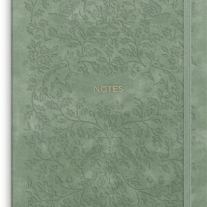 Ant.bok BURDE Deluxe A5 linj smooth grön