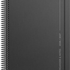 Kalender Organizer & Notes svart 26/27