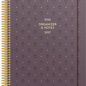 Kalender Organizer & Notes vinröd 26/27