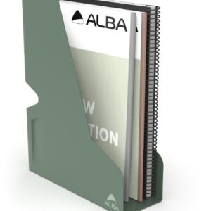 Tidskriftssamlare ALBA metall A4 grön