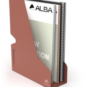 Tidskriftssamlare ALBA metall A4 terrak