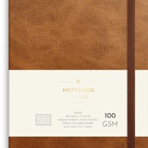 Anteckningsbok BURDE Deluxe A5 brun