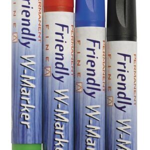 Blädderblockspenna FRIENDLY rund 4/fp