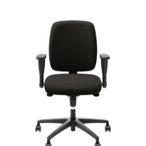 Kontorsstol LD6135 med armstöd svart