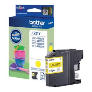 Bläckpatron BROTHER LC221Y gul