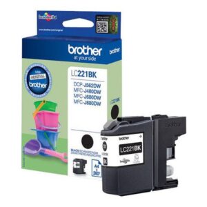 Bläckpatron BROTHER LC221BK svart