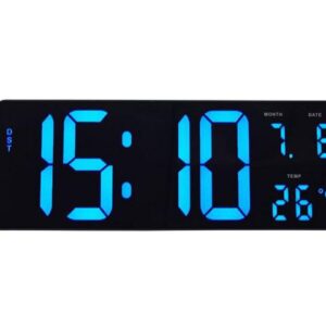 Väggur ALBA Hordgtl Ø38cm blå/svart