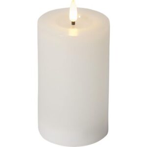 Blockljus STAR T Flamme LED 15cm vit