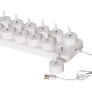 Värmeljus STAR T Flamme LED m/laddare