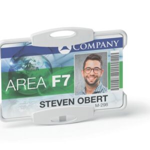 Korthållare DURABLE ECO 1 kort grå 10/fp