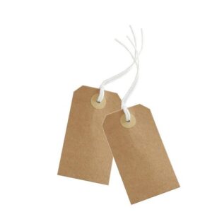 Etikett Manilla Tags 9x5cm kraft 10/fp