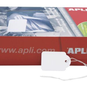 Etikett med snöre 28x43mm 500/fp