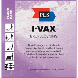 Etikett PLS Brukslösning I-Vax OP 100/rl