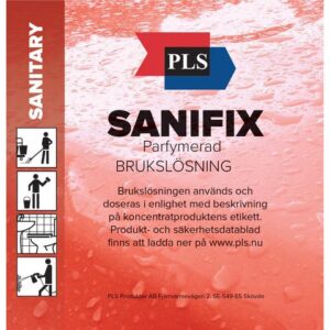 Etikett PLS Brukslösning Sanifix 100/rl