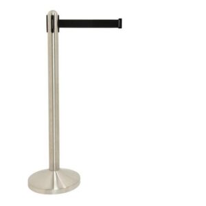 Avspär.stolpe SECURIT komplett svart ban