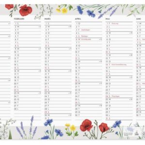 Väggblad Blomster 2026