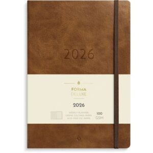 Stor Veckokal. Forma Deluxe 2026 brun