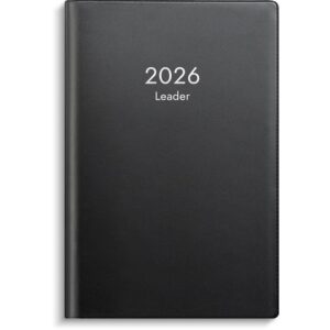 Kalender Leader 2026 plast svart