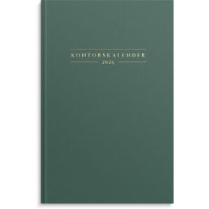 Kontorskalender 2026 grön
