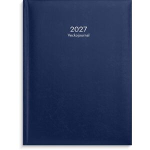 Veckojournal 2027 blå