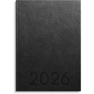 Kalender Weekly A5 2026 konstl inb svart