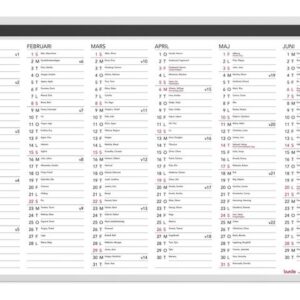 Väggblad Elegant 2026 600x400mm