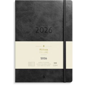 Stor Veckokal. Forma Deluxe 2026 svart