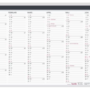 Väggblad Elegant 2026 420x297mm