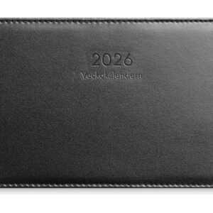 Veckokalender 2026 skinn svart
