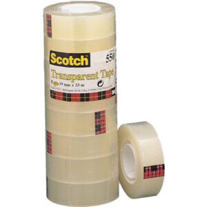 Kontorstejp SCOTCH 550 transp. 33mx19mm