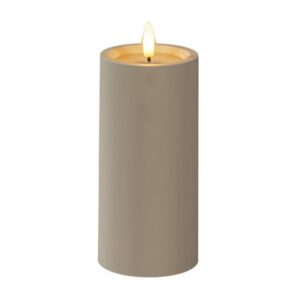 Blockljus KONSTSMIDE LEDtimer beige 15cm