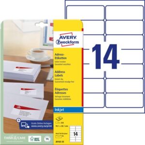 Etikett AVERY QD 99,1x38,1 350/fp