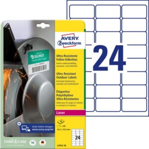 Etikett AVERY 63,5x33,9mm 240/fp