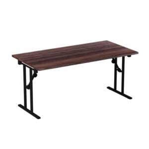 Fällbord 1600x800x730x25 valnöt/svart