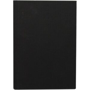 Ant.bok BURDE A4 Linnetextil olinj svart