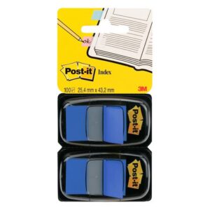 Index POST-IT 25,4x43,2mm blå 100/fp