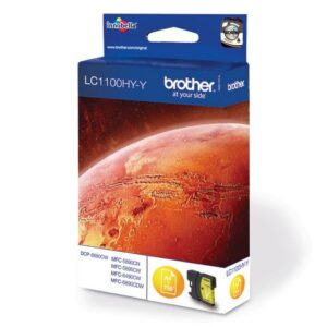 Bläckpatron BROTHER LC1100HYY gul