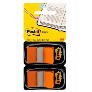 Index POST-IT 25,4x43,2mm orange 100/fp