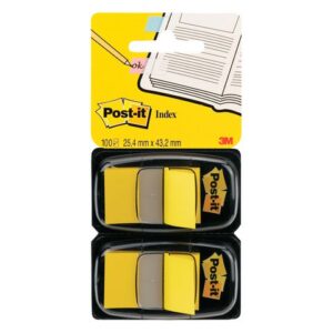 Index POST-IT 25,4x43,2mm gul 100/fp