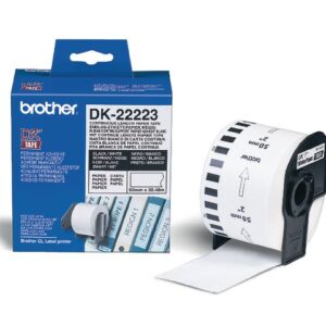 Etikett BROTHER DK22223 50mmx30,48m vit
